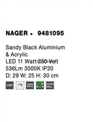 Настольная лампа Nova luce Nager Black
