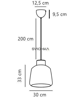 Підвісний світильник Nordlux 2612073003 Louella 30, Black