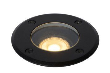 Вбудовуваний вуличний світильник Lucide BILTIN &Oslash; 10,8 cm 1xGU10 IP67 Black, BLACK
