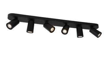 Потолочный точечный светильник Lucide XYRUS LED Dim to warm GU10 6x5W 2200K/3000K Black