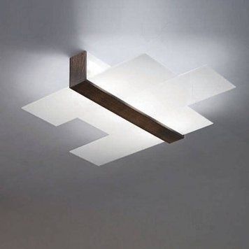 Настінно-стельовий світильник Linea Light 90231 Triad, Дерев'яний