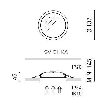 Точечный светильник Arkos Light Fox Mini A2180211W