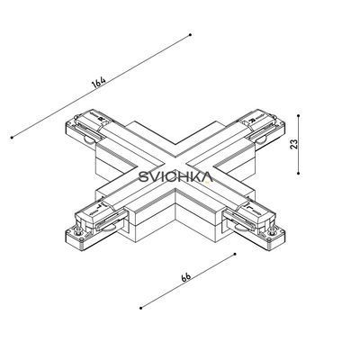 Соединение Х-образное KLOODI KDTR-265 WH, белое