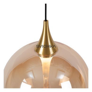 Підвісний світильник Lucide GISELA &Oslash; 48 cm LED Dim. 5x3,8W 2700K Amber, Amber, Бурштинний, Бурштинний