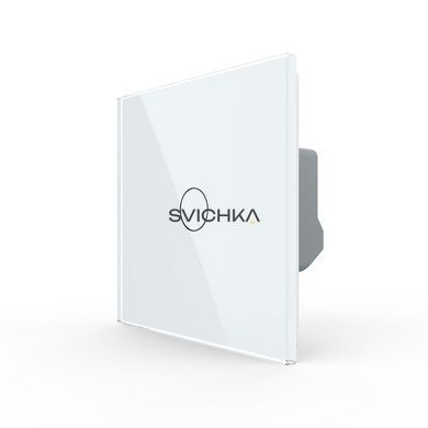 Сенсорна кнопка 1 сенсор 12/24V Livolo білий скло (VL-C701CH-11)