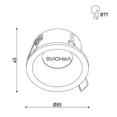 Светильник точечный врезной KLOODI KD-DUNAI R85 IP65 WH