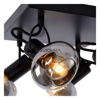 Потолочный точечный светильник Lucide MADEE 4xE14 Black