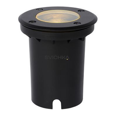 Вбудовуваний вуличний світильник Lucide BILTIN &Oslash; 10,8 cm 1xGU10 IP67 Black, BLACK