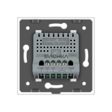 Розумний сенсорний ZigBee вимикач 2 сенсора Livolo білий скло (VL-C702Z-11)