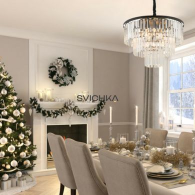 Люстра Nowodvorski CRISTAL M Black/Transparent