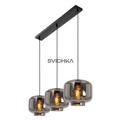 Підвісний світильник Lucide MEDINE 3xE27 Smoke Grey, Smoke Grey