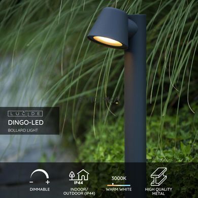 Уличный столбик Lucide DINGO LED LED Dim. GU10 1x5W 3000K IP44 Anthracite