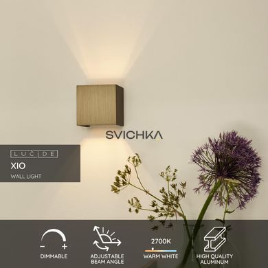 Настінний світильник Lucide XIO LED Dim. G9 1x4W 2700K Adjustable beam angle Rust Brown, Rust Brown, Rust Brown, Rust Brown