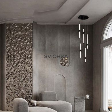 Підвісний світильник Nova luce STALACTITE 5, Black/Clear