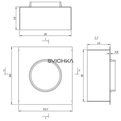 Светильник точечный врезной Imperium Light Griliato 100 mm