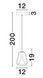 Подвесной светильник Nova luce 9416965 ALISH, Smoky