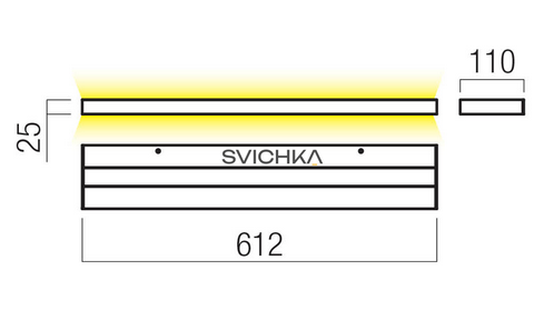 Підсвітка стін REDO Seed 60, White