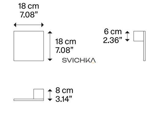 Настенно-потолочный светильник (LODES) Studio Italia Design Puzzle White