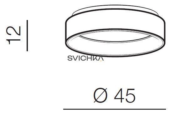Стельовий світильник Azzardo SOLVENT 45, White