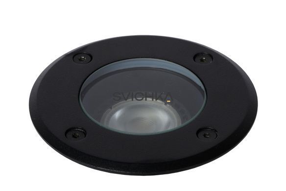 Вбудовуваний вуличний світильник Lucide BILTIN &Oslash; 10,8 cm 1xGU10 IP67 Black, BLACK