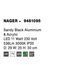 Настольная лампа Nova luce Nager Black
