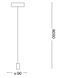 Підвісний світильник Ideal Lux Archimede cilindro, White