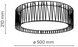 Люстра TK-Lighting HARMONY 500, Beige