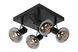 Потолочный точечный светильник Lucide MADEE 4xE14 Black, BLACK, Дымчатый, Дымчатый