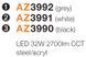 Стельовий світильник Azzardo SOLVENT 45, White