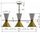 Люстра Pikart Dualight V3, White/Brass