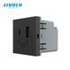 Механизм розетка USB-A и USB-C с Power Delivery 36W Livolo