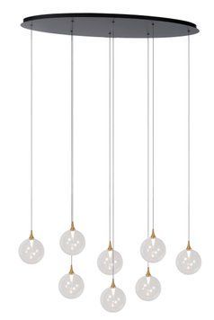 Підвісний світильник Lucide GISELA LED Dim. 8x3,9W 2700K Transparant, Transparant, Прозорий, Прозорий