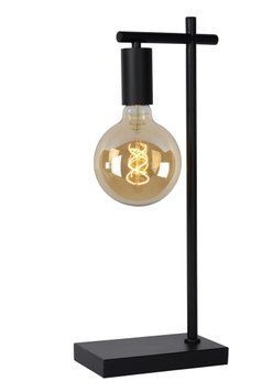 Настільна лампа Lucide LEANNE 1xE27 Black, BLACK, Чорний