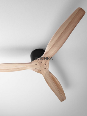 Стельовий вентилятор Nova Luce NINEMIA, Black/Natural Wood