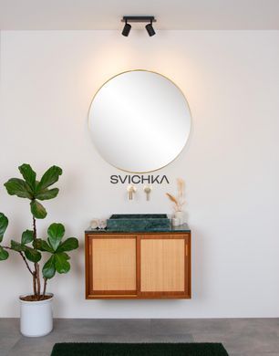 Стельовий точковий світильник для ванної Lucide LENNERT LED Dim. GU10 2x5W 3000K IP44 Black, BLACK, Чорний, Чорний