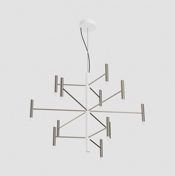 Люстра Linea Light Perla_P12, White/Nickel