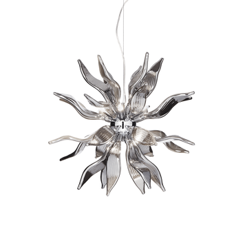 Ideal Lux LEAVES SP8 Smoked Glass 111940