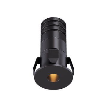 Світильник точковий врізний KLOODI KD-MINI22 1W 2.7K BK, Чорний
