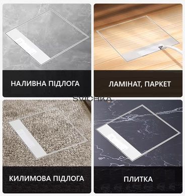 Встраиваемая невидимая розетка Livolo