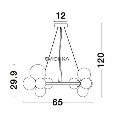 Подвесной светильник Nova luce ODILLIA Round