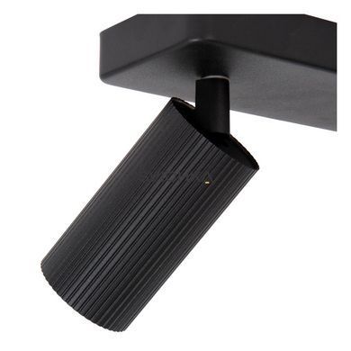 Стельовий точковий світильник Lucide CLUBS 2xGU10 Black, BLACK