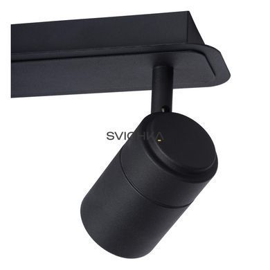 Стельовий точковий світильник для ванної Lucide LENNERT LED Dim. GU10 2x5W 3000K IP44 Black, BLACK, Чорний, Чорний