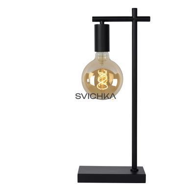 Настільна лампа Lucide LEANNE 1xE27 Black, BLACK, Чорний