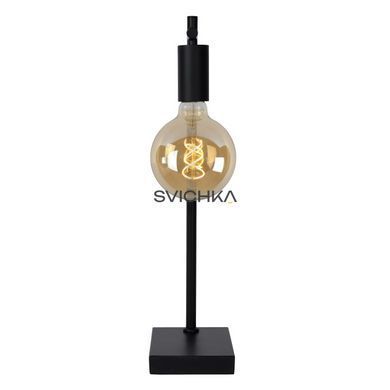 Настільна лампа Lucide LEANNE 1xE27 Black, BLACK, Чорний