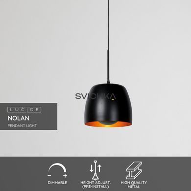 Подвесной светильник Lucide NOLAN &Oslash; 24 cm 1xE27 Black