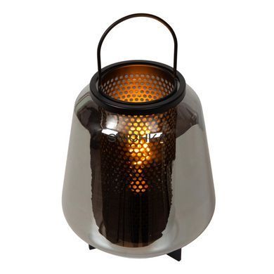 Настільна лампа Lucide SISKA 1xE27 Smoke Grey, Smoke Grey