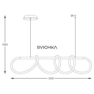Підвісний світильник Zuma Line Balbo L, Black