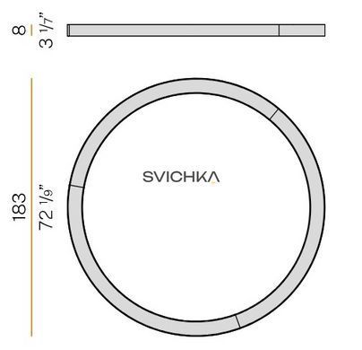 Потолочный светильник Panzeri SILVER RING P08201.180.0402