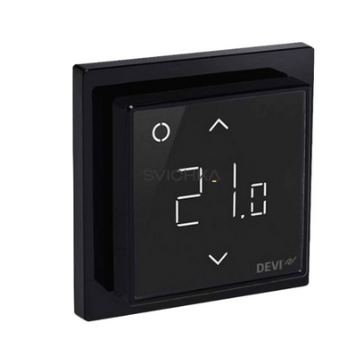 Сенсорний терморегулятор з Wi-Fi для теплої підлоги 140F114  DEVIreg Smart, Black