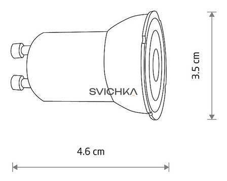 Лампа светодиодная Nowodvorski 10231 GU10 R35, 4W, 4000K